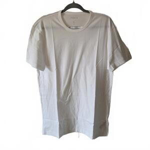 Tesla Men's White Cotton T-Shirt‎ - Size L